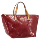LOUIS VUITTON Monogram Vernis Bellevue PM Bag Pomme D'amour M93583 Auth 187275A-1