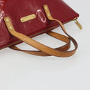 LOUIS VUITTON Monogram Vernis Bellevue PM Bag Pomme D'amour M93583 Auth 187275A-7