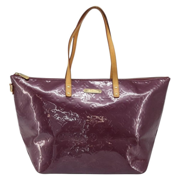 LOUIS VUITTON Monogram Vernis Bellevue GM Tote Bag Violet M93588 LV Auth 187276