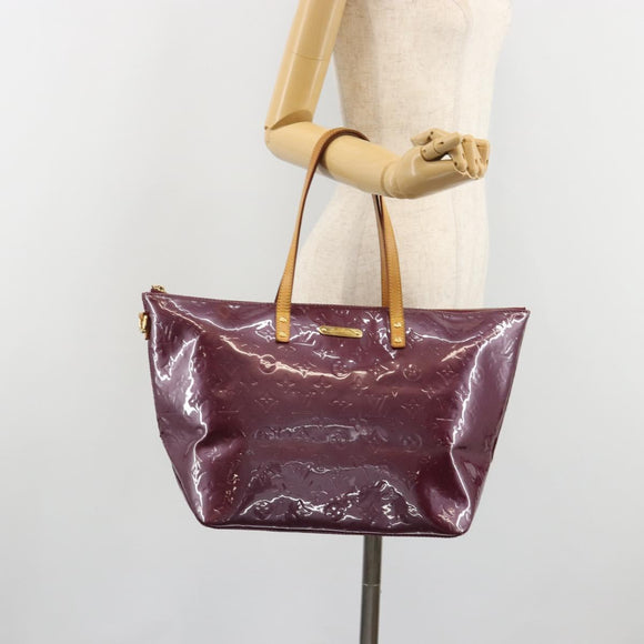 LOUIS VUITTON Monogram Vernis Bellevue GM Tote Bag Violet M93588 LV Auth 187276