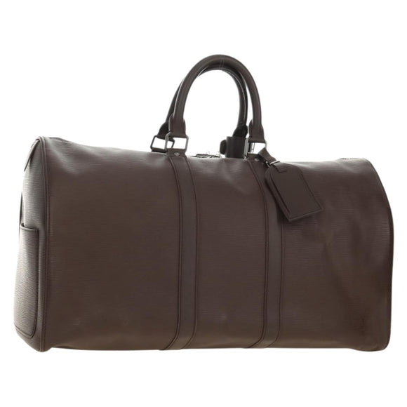 LOUIS VUITTON Epi Keepall 45 Boston Bag Mocha M5906D LV Auth 187277V