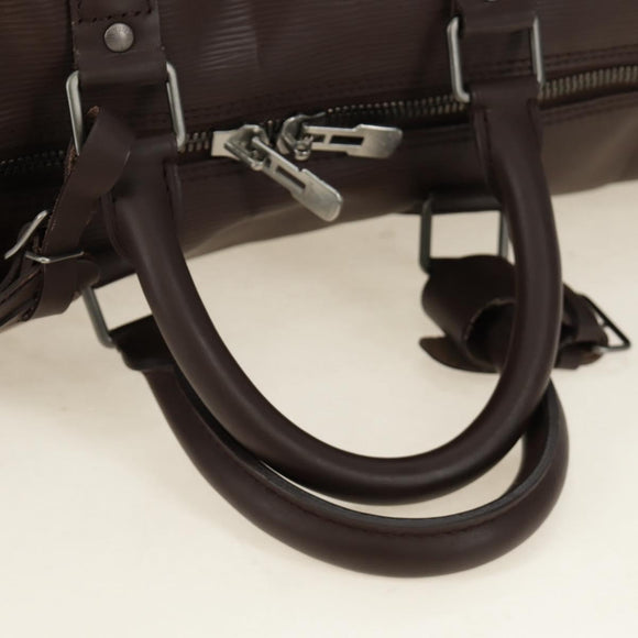 LOUIS VUITTON Epi Keepall 45 Boston Bag Mocha M5906D LV Auth 187277V
