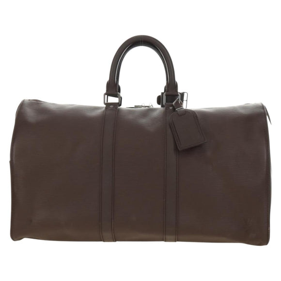 LOUIS VUITTON Epi Keepall 45 Boston Bag Mocha M5906D LV Auth 187277V