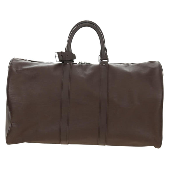 LOUIS VUITTON Epi Keepall 45 Boston Bag Mocha M5906D LV Auth 187277V