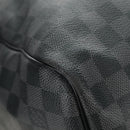 LOUIS VUITTON Damier Graphite Keepall Bandouliere 55 Bag N41413 LV Auth 187280V-17