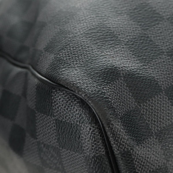 LOUIS VUITTON Damier Graphite Keepall Bandouliere 55 Bag N41413 LV Auth 187280V