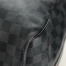 LOUIS VUITTON Damier Graphite Keepall Bandouliere 55 Bag N41413 LV Auth 187280V-18