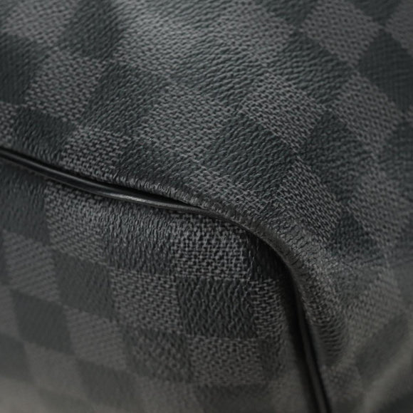 LOUIS VUITTON Damier Graphite Keepall Bandouliere 55 Bag N41413 LV Auth 187280V