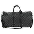 LOUIS VUITTON Damier Graphite Keepall Bandouliere 55 Bag N41413 LV Auth 187280V-13