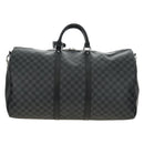 LOUIS VUITTON Damier Graphite Keepall Bandouliere 55 Bag N41413 LV Auth 187280V-2