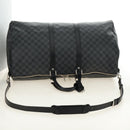 LOUIS VUITTON Damier Graphite Keepall Bandouliere 55 Bag N41413 LV Auth 187280V-8
