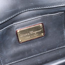 Salvatore Ferragamo Gancini Chain Shoulder Bag Leather Brown Gold Auth 187281V-18