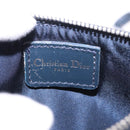 Christian Dior Trotter Canvas Pouch Navy Silver Auth 187284V-10