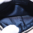 Christian Dior Trotter Canvas Pouch Navy Silver Auth 187284V-11