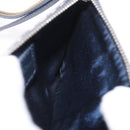 Christian Dior Trotter Canvas Pouch Navy Silver Auth 187284V-17