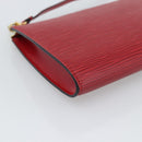 LOUIS VUITTON Epi Pochette Accessoires Pouch Red M52947 LV Auth 187289A-11
