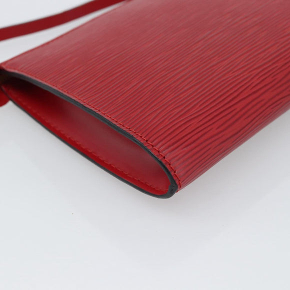 LOUIS VUITTON Epi Pochette Accessoires Pouch Red M52947 LV Auth 187289A