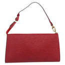 LOUIS VUITTON Epi Pochette Accessoires Pouch Red M52947 LV Auth 187289A-3