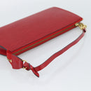 LOUIS VUITTON Epi Pochette Accessoires Pouch Red M52947 LV Auth 187289A-7