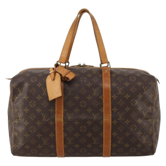 LOUIS VUITTON Monogram Sac Souple 45 Boston Bag M41624 LV Auth 187293