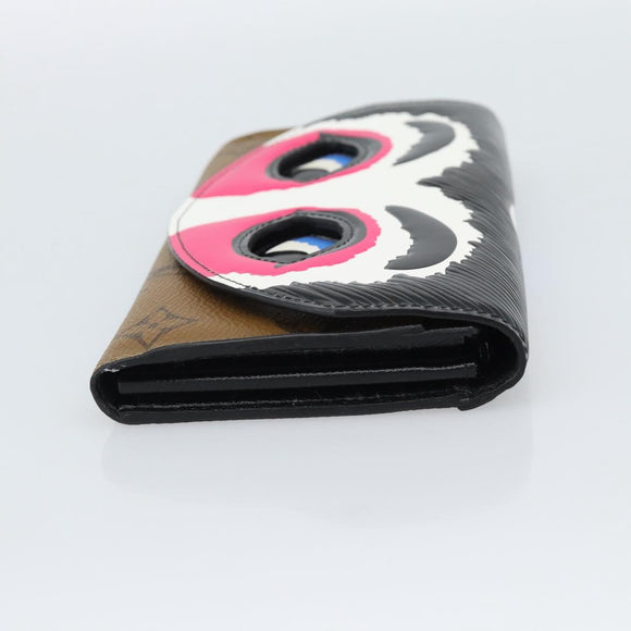 LOUIS VUITTON Monogram Reverse Portefeuille Sarah Wallet M67255 LV Auth 187295SM