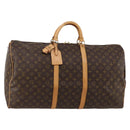 LOUIS VUITTON Monogram Keepall 60 Boston Bag M41422 LV Auth 187296V-1