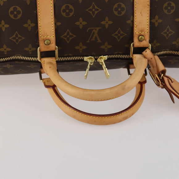 LOUIS VUITTON Monogram Keepall 60 Boston Bag M41422 LV Auth 187296V