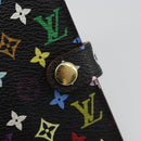 LOUIS VUITTON Multicolor Carnet de Val Mini Agenda Black M92652 Auth 187298V-17
