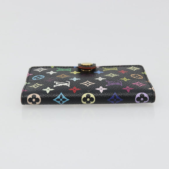 LOUIS VUITTON Multicolor Carnet de Val Mini Agenda Black M92652 Auth 187298V