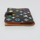 LOUIS VUITTON Multicolor Carnet de Val Mini Agenda Black M92652 Auth 187298V-5