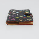 LOUIS VUITTON Multicolor Carnet de Val Mini Agenda Black M92652 Auth 187298V-6