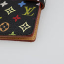 LOUIS VUITTON Multicolor Carnet de Val Mini Agenda Black M92652 Auth 187298V-7