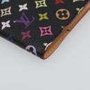LOUIS VUITTON Multicolor Carnet de Val Mini Agenda Black M92652 Auth 187298V-14
