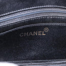 CHANEL Matelasse Chain Shoulder Bag Satin Black Gold CC Auth 187299V-21