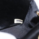 CHANEL Matelasse Chain Shoulder Bag Satin Black Gold CC Auth 187299V-12