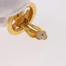 CHANEL COCO Mark Earring Metal Gold Tone CC Auth 187301M-5