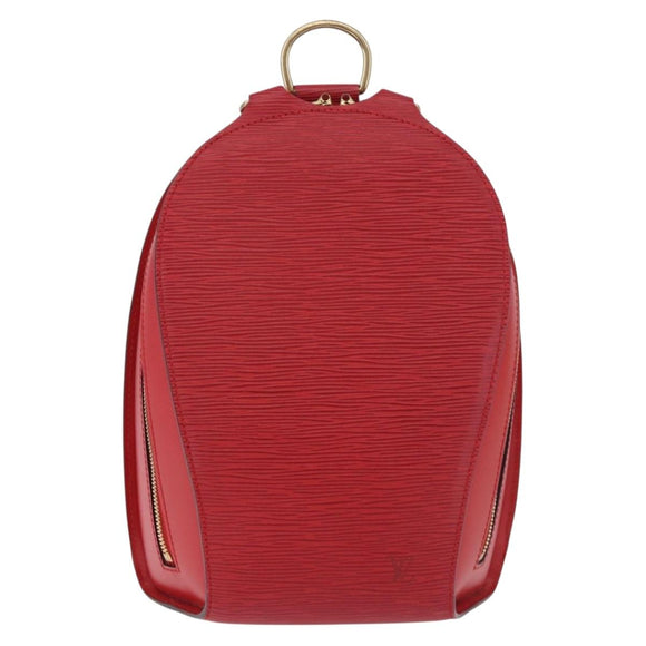 LOUIS VUITTON Epi Mabillon Backpack Castilian Red M52237 LV Auth 187305A