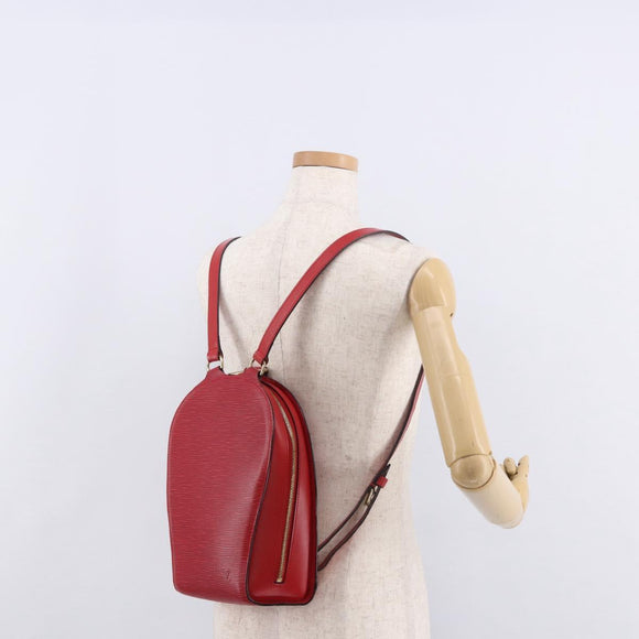 LOUIS VUITTON Epi Mabillon Backpack Castilian Red M52237 LV Auth 187305A