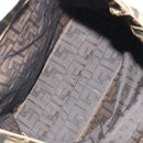 FENDI Zucca Canvas Hand Bag Black Black Auth 187306A-11