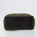 FENDI Zucca Canvas Hand Bag Black Black Auth 187306A-5
