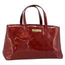 LOUIS VUITTON Monogram Vernis Wilshire PM Bag Rouge Grunadine M91723 Auth 187307-1