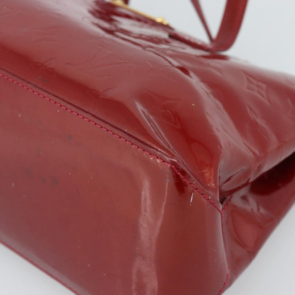 LOUIS VUITTON Monogram Vernis Wilshire PM Bag Rouge Grunadine M91723 Auth 187307