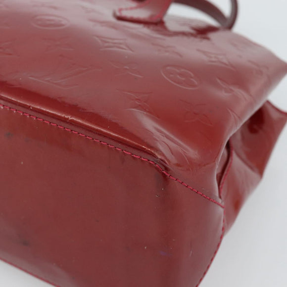 LOUIS VUITTON Monogram Vernis Wilshire PM Bag Rouge Grunadine M91723 Auth 187307
