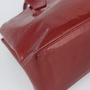 LOUIS VUITTON Monogram Vernis Wilshire PM Bag Rouge Grunadine M91723 Auth 187307-16