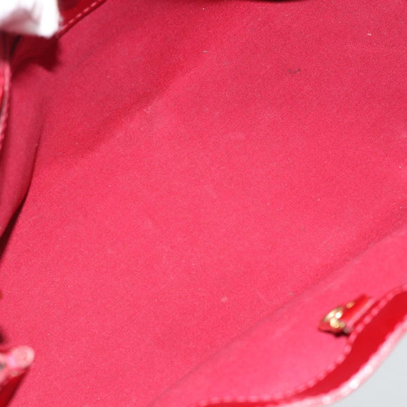 LOUIS VUITTON Monogram Vernis Wilshire PM Bag Rouge Grunadine M91723 Auth 187307