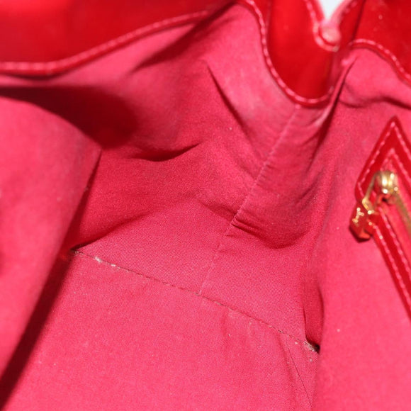 LOUIS VUITTON Monogram Vernis Wilshire PM Bag Rouge Grunadine M91723 Auth 187307