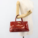 LOUIS VUITTON Monogram Vernis Wilshire PM Bag Rouge Grunadine M91723 Auth 187307-22