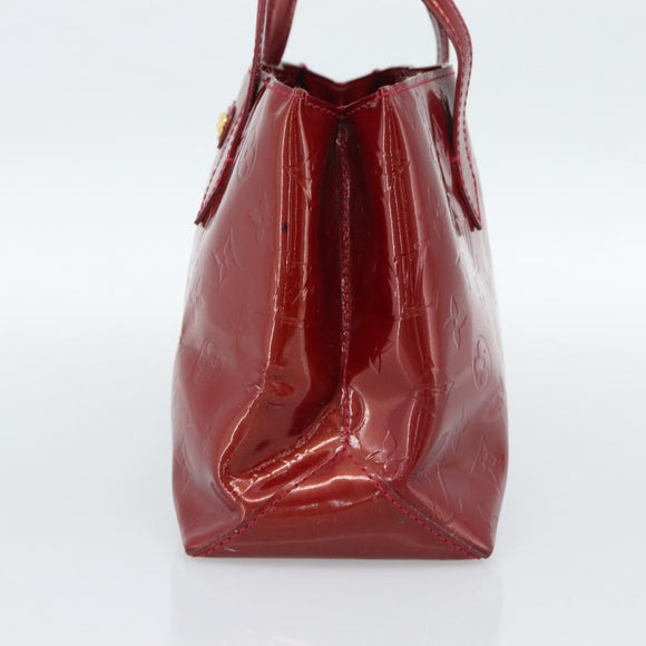 LOUIS VUITTON Monogram Vernis Wilshire PM Bag Rouge Grunadine M91723 Auth 187307