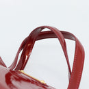 LOUIS VUITTON Monogram Vernis Wilshire PM Bag Rouge Grunadine M91723 Auth 187307-8