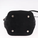 PIERRE HARDY Shoulder Bag Suede 2way Black Silver Auth 187310V-5